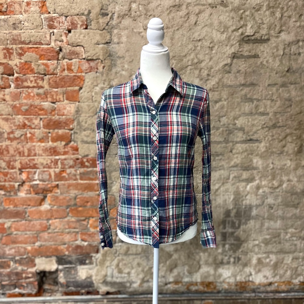 Lucky Brand Multicolored Plaid Button Down Shirt